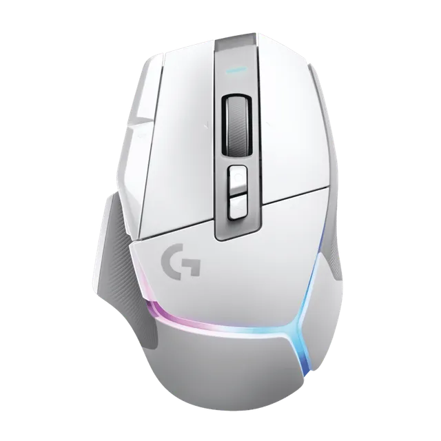 logitech G502 X Plus Rechargeable Wireless Optical Gaming Mouse (25600 DPI(Adjustable), Dual-Mode Scroll Wheel, White)