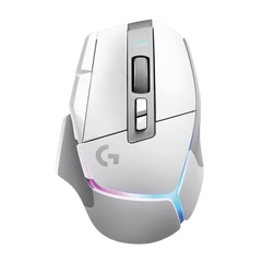 logitech G502 X Plus Rechargeable Wireless Optical Gaming Mouse (25600 DPI(Adjustable), Dual-Mode Scroll Wheel, White)