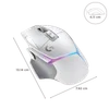 logitech G502 X Plus Rechargeable Wireless Optical Gaming Mouse (25600 DPI(Adjustable), Dual-Mode Scroll Wheel, White)