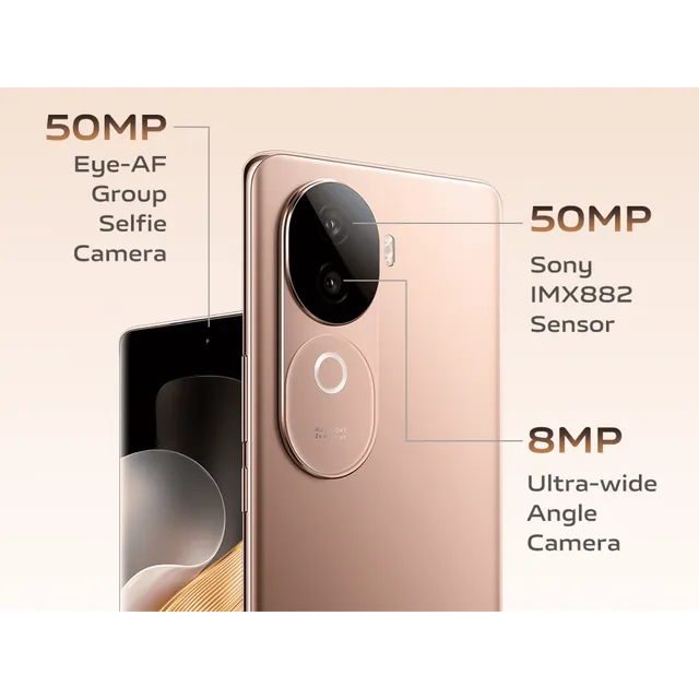 vivo V40e 5G (8GB RAM, 128 ROM, Royal Bronze)