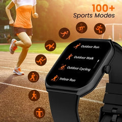 Titan Smart 3 Premium Metal Smartwatch with 4.97 cm (1.96 inch) Super AMOLED Display, BT Calling, 100+ Sports Modes, Alexa Built-in, IP68 Water Resistance & NitroFast Charging, Black