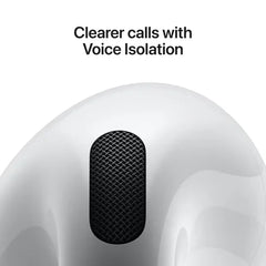 Apple AirPods 4 with Active Noise Cancellation, Adaptive Audio and Transparency mode, Voice Isolation, Hey Siri and Siri Interactions, Up to 5 hours of listening time on a single charge, True Wireless Earbuds